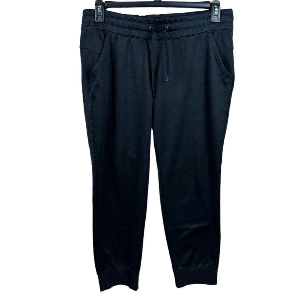 Adidas Black ClimaWarm Drawstring Elastic Waist Jogger Size Large Gym Workout